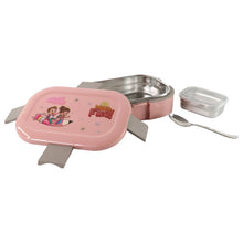 Kids Cartoon Lunch Box Set with Stainless - Steel Inner Tray (1 Set) - justgrabit.in | Just Grab It
