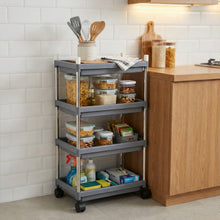 4 - Layer Rolling Storage Cart with Wheels Set - justgrabit.in | Just Grab It