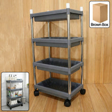 4 - Layer Rolling Storage Cart with Wheels Set - justgrabit.in | Just Grab It