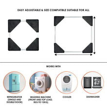 Adjustable Washing Machine & Refrigerator Stand (67×67 cm ,1 Pc) - justgrabit.in | Just Grab It