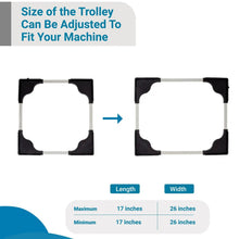 Adjustable Washing Machine & Refrigerator Stand (67×67 cm ,1 Pc) - justgrabit.in | Just Grab It