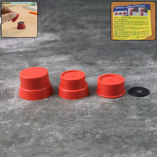 Magic Coin Pedestal Toy – Fun Illusion Trick for Kids (1 Set) - Justgrabit Inc.