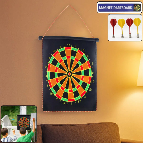 Magnetic Roll - Up Dartboard Game - (12 - inch / Set) - justgrabit.in | Just Grab It