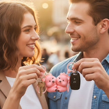 Cute Couple Bear Shape 2 - in - 1 Keychain Set (2 Pieces Set) - justgrabit.in | Just Grab It