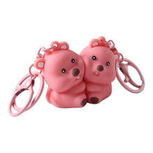 Cute Couple Bear Shape 2 - in - 1 Keychain Set (2 Pieces Set) - justgrabit.in | Just Grab It