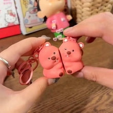 Cute Couple Bear Shape 2 - in - 1 Keychain Set (2 Pieces Set) - justgrabit.in | Just Grab It