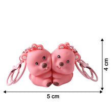 Cute Couple Bear Shape 2 - in - 1 Keychain Set (2 Pieces Set) - justgrabit.in | Just Grab It