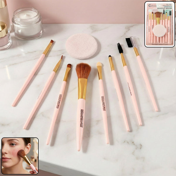 9 - in - 1 Professional Makeup Brush Set (1 Set) - justgrabit.in | Just Grab It