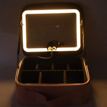 Pink Premium LED Light Makeup Organizer Box (1 Pc) - Justgrabit Inc.