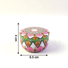 Premium Decorative Mandala Printed Metal Candle Container (1 Pc) - justgrabit.in | Just Grab It