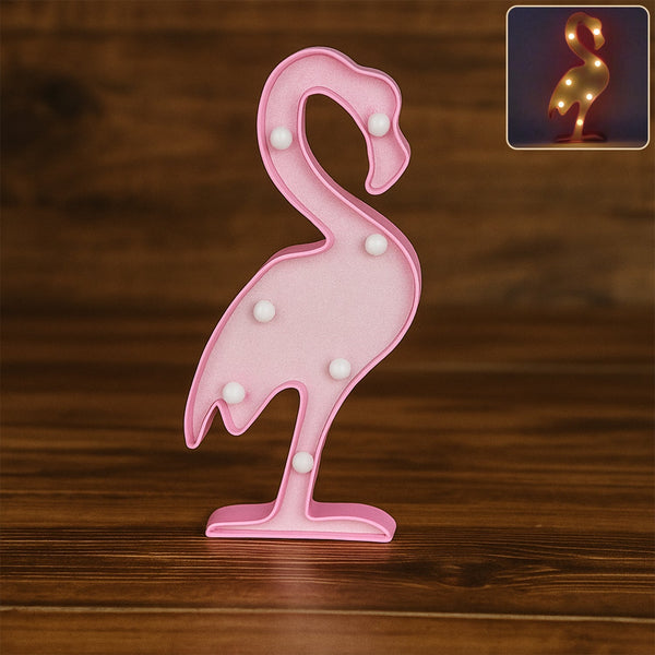 Flamingo Shape LED Decorative Night Light (1 Pc) - justgrabit.in | Just Grab It