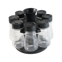 8 in 1 Revolving Plastic Spice Rack Set with Rotating Stand - justgrabit.in | Just Grab It