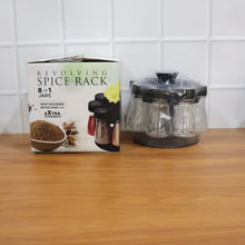 8 in 1 Revolving Plastic Spice Rack Set with Rotating Stand - justgrabit.in | Just Grab It