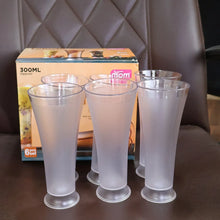 Supermom Plastic Faluda Matt Glass Set (300ML / 6 Pc) - Justgrabit Inc.