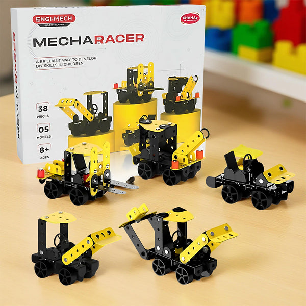 Aditi STEM Educational Mecha Racer DIY Construction Kit - justgrabit.in | Just Grab It