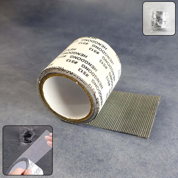 Premium Self - Adhesive Window Screen Repair Mesh Tape (5cm x 1m) - justgrabit.in | Just Grab It