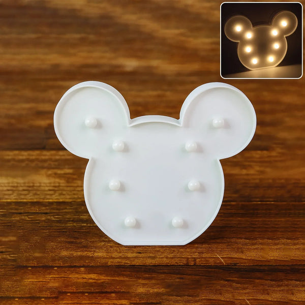 Mickey Shaped LED Decorative Night Light (1 Pc) - justgrabit.in | Just Grab It