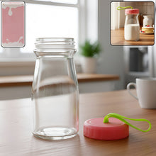 Premium Glass Bottle with Leak - Proof Lid 300 ML - justgrabit.in | Just Grab It