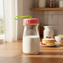 Premium Glass Bottle with Leak - Proof Lid 300 ML - justgrabit.in | Just Grab It