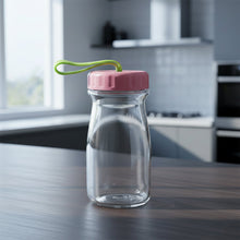 Premium Glass Bottle with Leak - Proof Lid 300 ML - justgrabit.in | Just Grab It