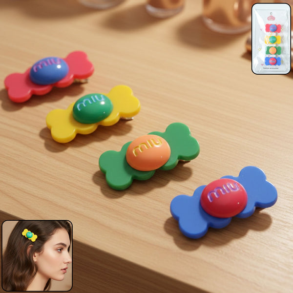 Cute Candy Shape Colorful Hair Clips - justgrabit.in | Just Grab It