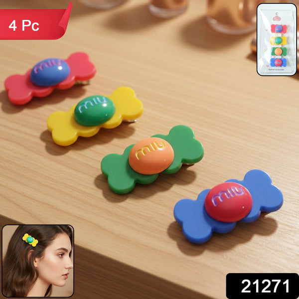 Cute Candy Shape Colorful Hair Clips - justgrabit.in | Just Grab It