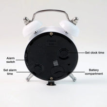 Small Twin - Bell Analog Alarm Clock - (1 Pc) - justgrabit.in | Just Grab It