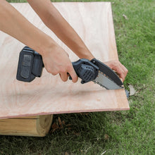 Cordless Mini Electric Chainsaw with Rechargeable Battery (1 Set) - justgrabit.in | Just Grab It