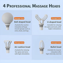 Electric Vibrating Massage Gun with Multiple Interchangeable Heads - justgrabit.in | Just Grab It