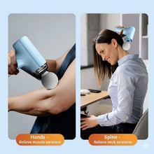 Electric Vibrating Massage Gun with Multiple Interchangeable Heads - justgrabit.in | Just Grab It