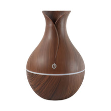 Mini Wooden Vase Pot Diffuser Cool Mist Atomization Humidifier (1 Pc) - justgrabit.in | Just Grab It