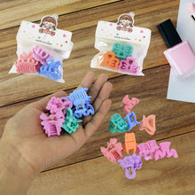 Plastic Small Hair Clips Girls Kids Hair Accessories (3 Pcs Set / Mix Color & Design) - justgrabit.in | Just Grab It