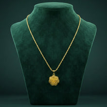 Elegant Gold Finish Floral & Traditional Pendant Necklace (1 Pc, Mix Design) - justgrabit.in | Just Grab It