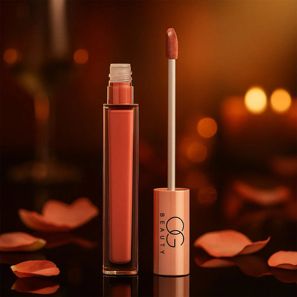 OG Beauty Coral Charm Moisture Lock Liquid Lipstick (4.5 ML / 1 Pc) - justgrabit.in | Just Grab It