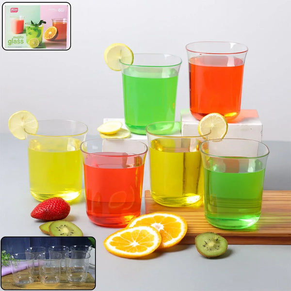Supermom Plastic Mojito Glass 300ML Set of 6 Pc - Justgrabit Inc.