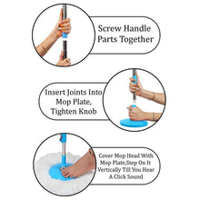 Apex Magic Spin Mop Cleaning Set with Dual Chamber Bucket & Wheels - justgrabit.in | Just Grab It
