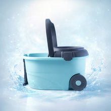 Steel Jari Bucket Mop Set with Microfiber Spin Mop (1 Set) - justgrabit.in | Just Grab It
