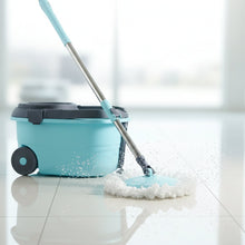 Steel Jari Bucket Mop Set with Microfiber Spin Mop (1 Set) - justgrabit.in | Just Grab It