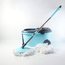 Steel Jari Bucket Mop Set with Microfiber Spin Mop (1 Set) - justgrabit.in | Just Grab It