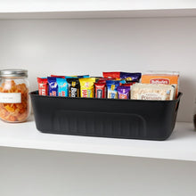 Black Plastic Storage Basket Tray Set (4 Pcs) - justgrabit.in | Just Grab It