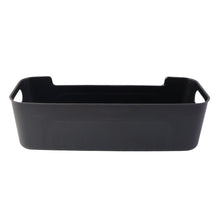 Black Plastic Storage Basket Tray Set (4 Pcs) - justgrabit.in | Just Grab It