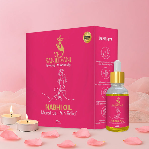 Ved Sanjeevani Nabhi Oil for Menstrual Pain Relief (30ML / 1 Pc) - justgrabit.in | Just Grab It