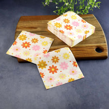 Floral Printed Paper Table Napkins – 50 Pc Disposable Soft Tissue (26x26 Cm) - justgrabit.in | Just Grab It