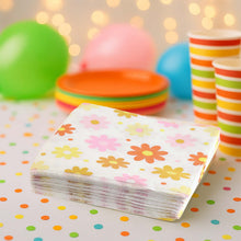Floral Printed Paper Table Napkins – 50 Pc Disposable Soft Tissue (26x26 Cm) - justgrabit.in | Just Grab It
