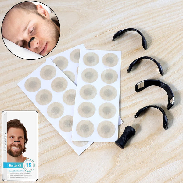 Nasal Strip Starter Kit - Boost Oxygen Intake, Reduce Snoring (1 Set) - justgrabit.in | Just Grab It