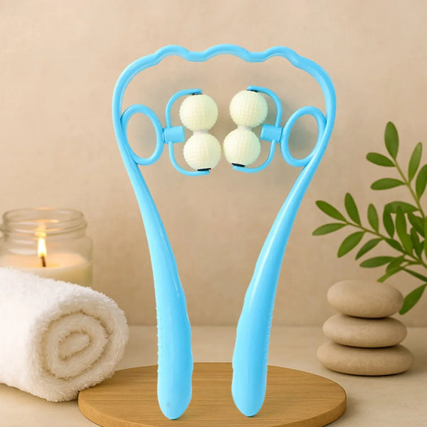 Premium Dual Roller Neck and Shoulder Massager (1 Pc) - Justgrabit Inc.