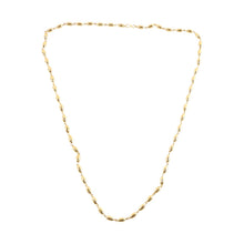 Elegant Gold - Tone Oval Bead Necklace Chain for Women (1 Pc) - justgrabit.in | Just Grab It