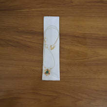 Traditional Multicolor Stone Floral Pendant Necklace Chain (1 Pc) - justgrabit.in | Just Grab It
