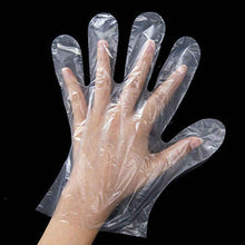 Plastic Transparent Disposable Clear Gloves (White) (100Pc) - Justgrabit Inc.