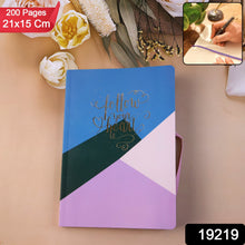 Hardcover Ruled Notebook, Diary & 200 Pages 21x15 cm (1 Pc) - justgrabit.in | Just Grab It